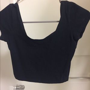 Black crop top